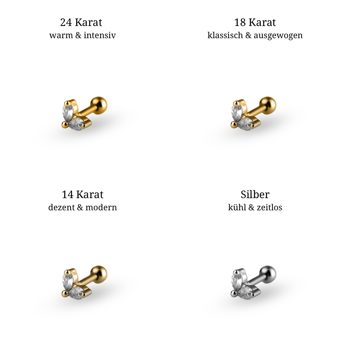 Duo Crystal Ohrstecker