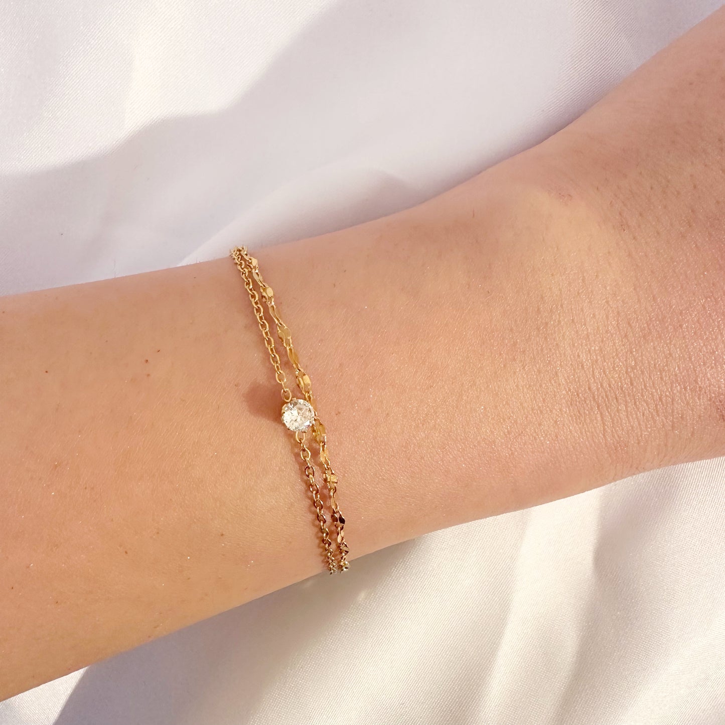One Crystal Armband
