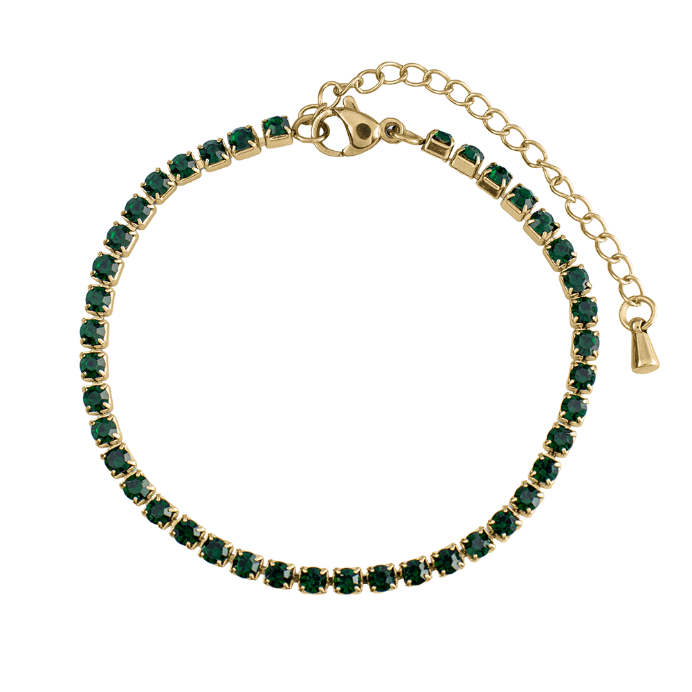 Crystal Emerald Armband