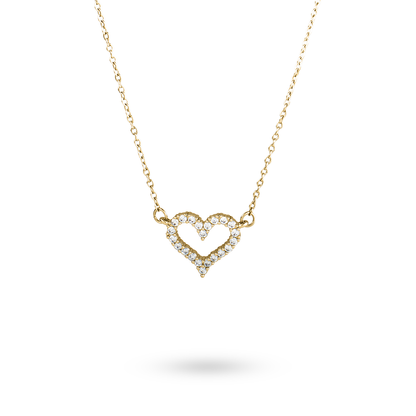 Crystal Heart Kette