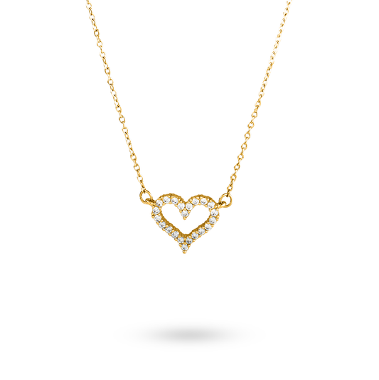 Crystal Heart Kette