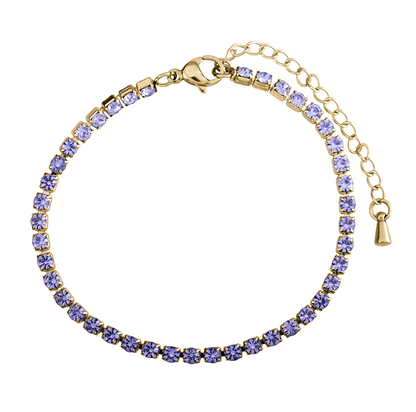 Crystal Purple Armband
