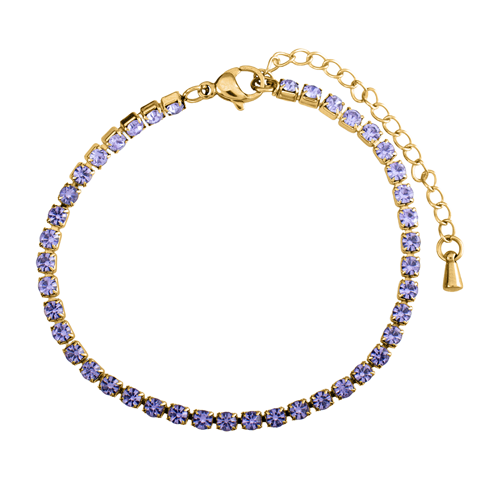 Crystal Purple Armband