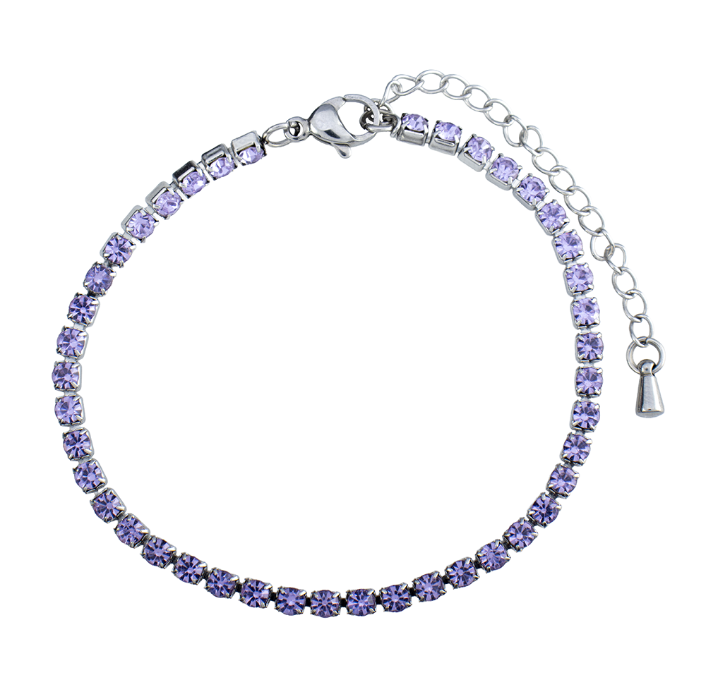 Crystal Purple Armband