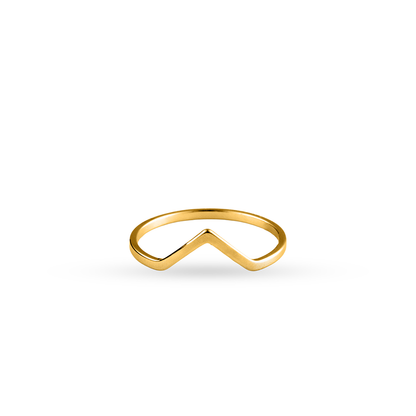Elegant Chevron Ring