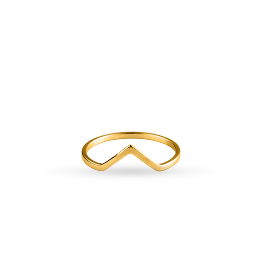 Elegant Chevron Ring