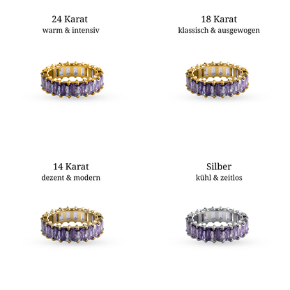 Crystal Purple Ring