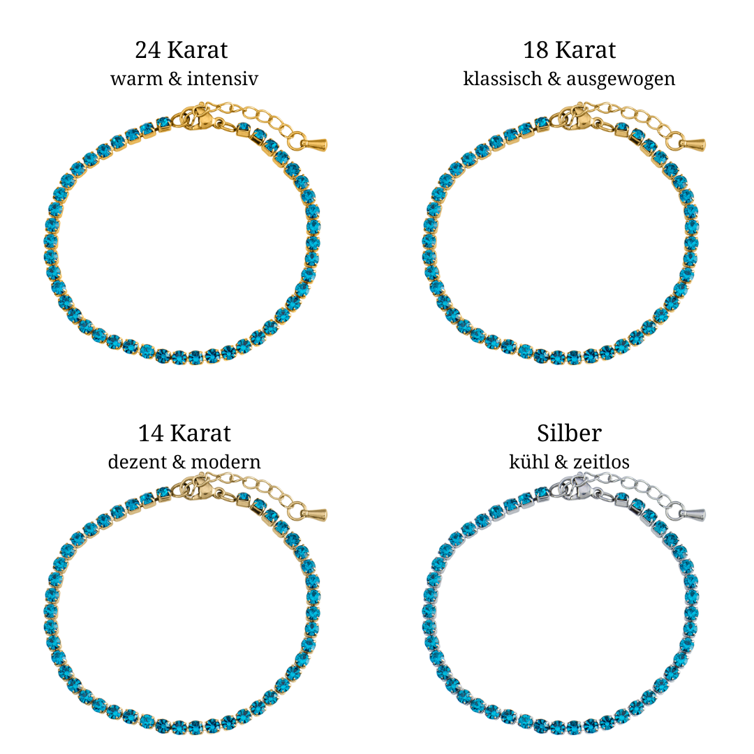 Crystal Turquoise Tennisarmband