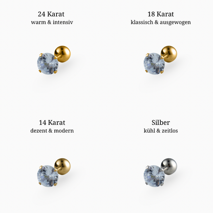 Single Crystal Ohrstecker