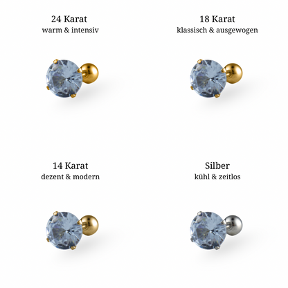 Single Crystal Ohrstecker