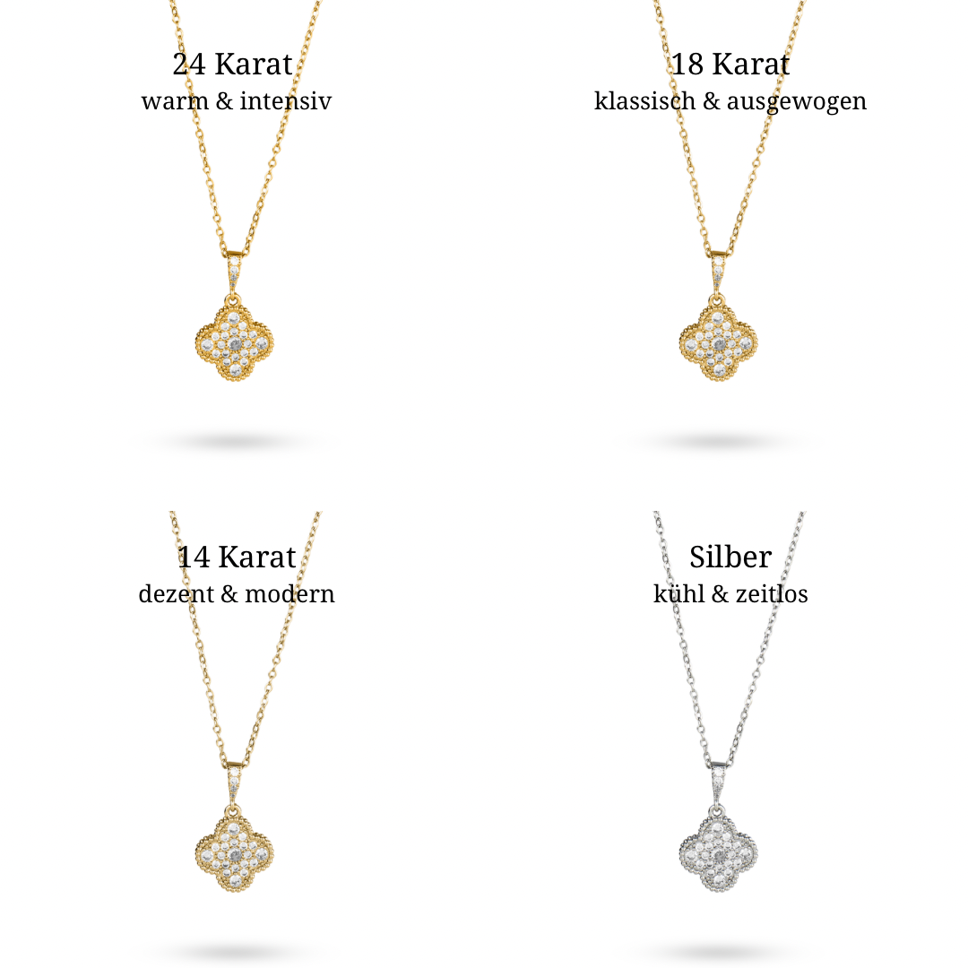 Crystal Clover Kette