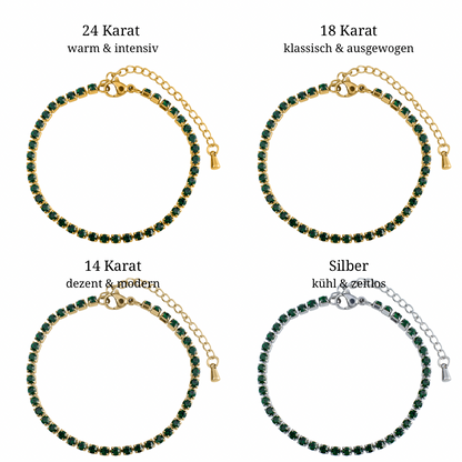 Crystal Emerald Armband