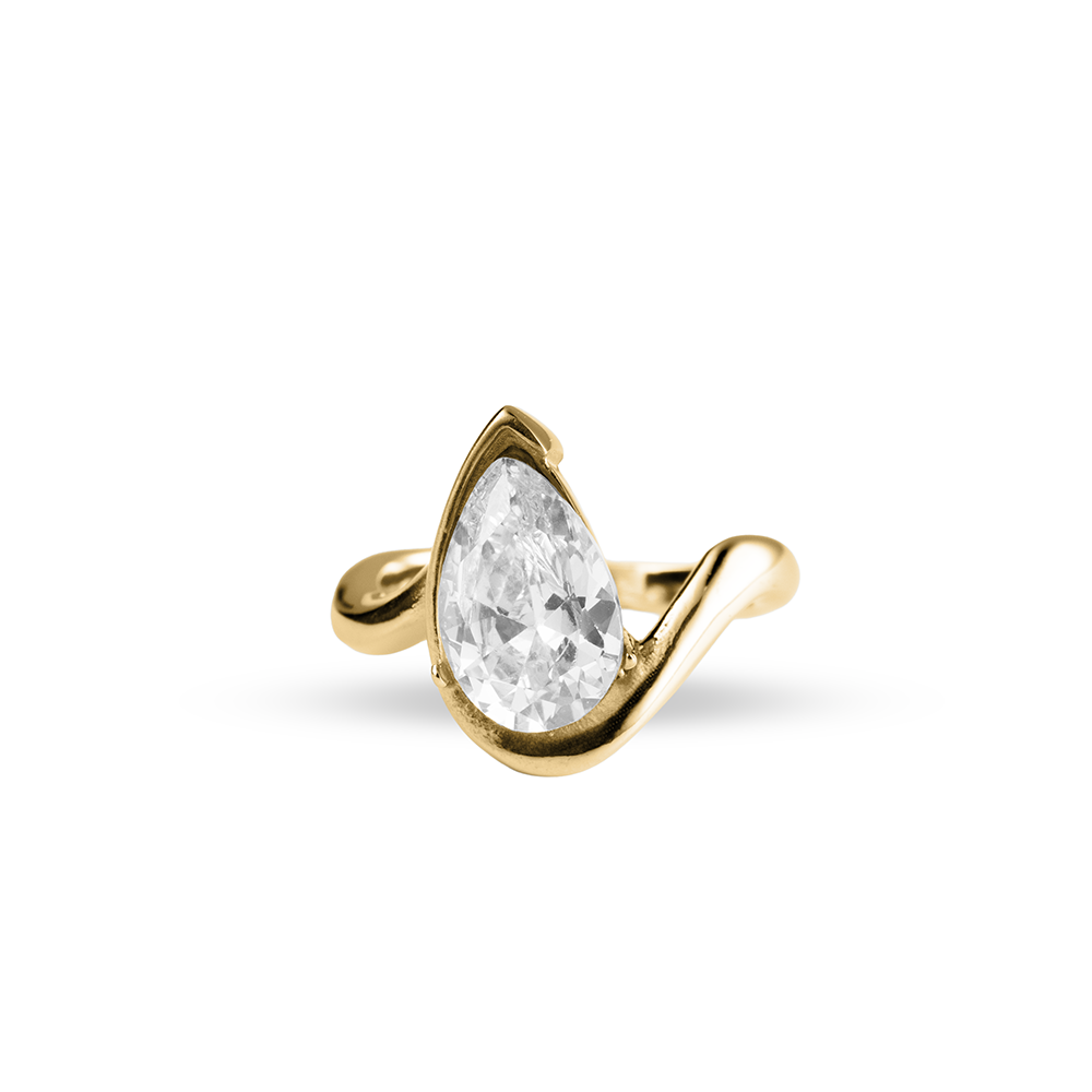 Single Teardrop Ring