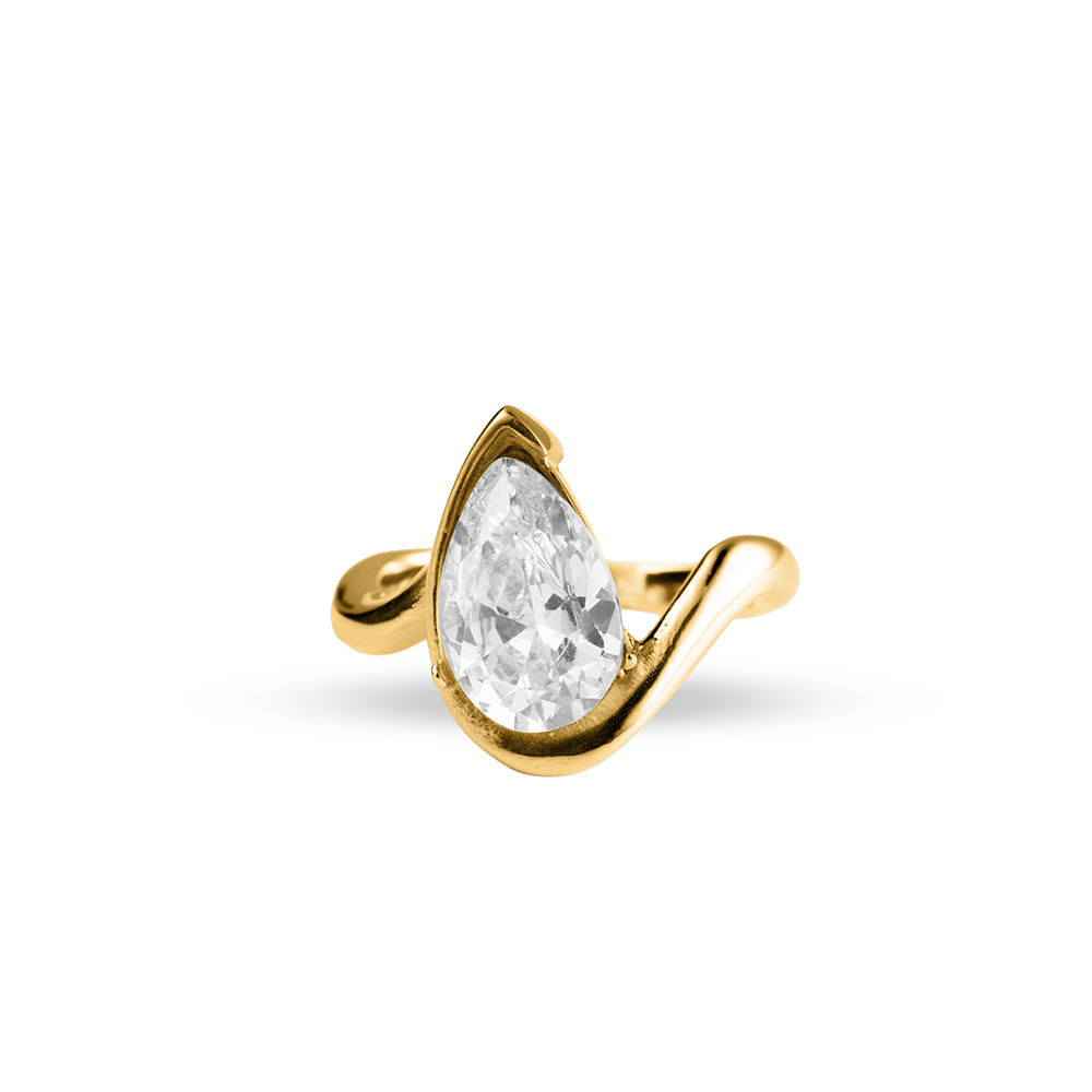 Single Teardrop Ring