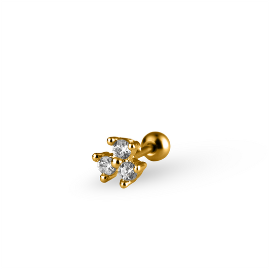 Triple Crystal Ohrstecker