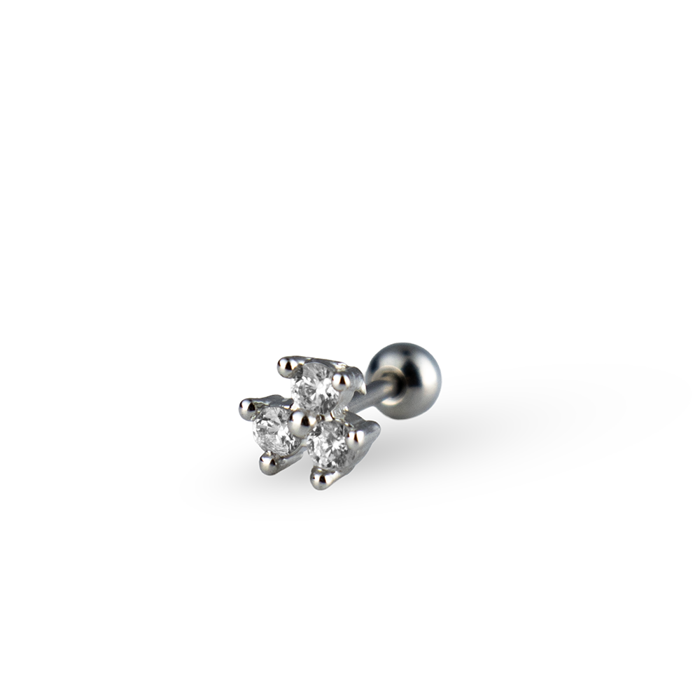 Triple Crystal Ohrstecker