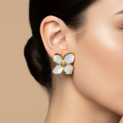 Statement Flower Ohrringe