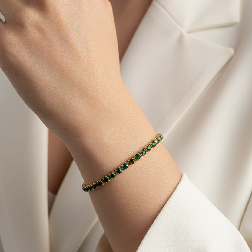 Crystal Emerald Armband