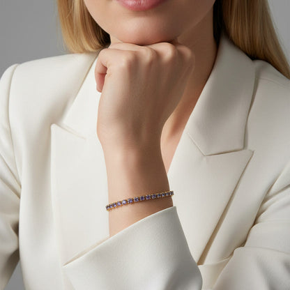 Crystal Purple Armband